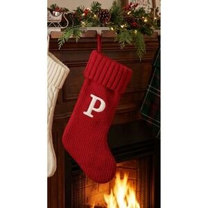 Letter P Monogram Stocking Wondershop Red Holiday Initial Christmas Target 18"